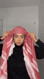 Palestine Keffiyeh 4 how to wear kaffiyeh